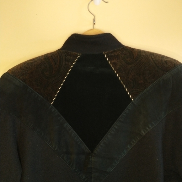 VINTAGE 90s Editions Wool Blend Jewel Tones Long Button Front Coat Size Medium - Picture 7 of 10